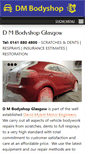 Mobile Screenshot of dmbodyshopglasgow.com