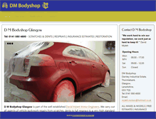 Tablet Screenshot of dmbodyshopglasgow.com